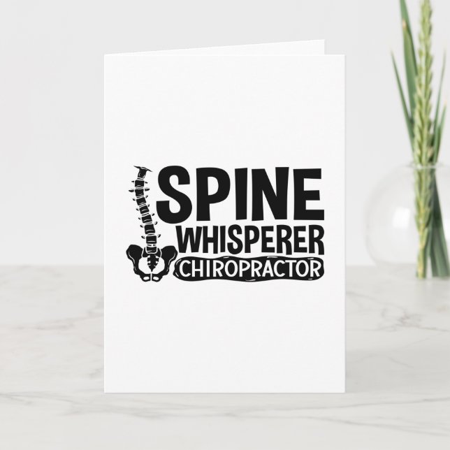 Cartão Spine Whisperer Chiropractic Chiropractor Chiro (Frente)