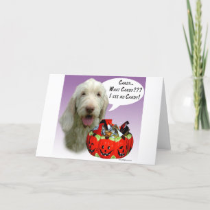 Cartão Spinone Italiano Halloween Candy