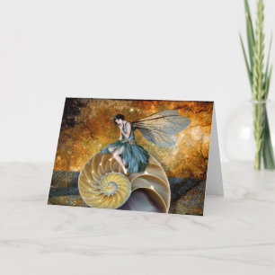 Cartão Spiral Fairy Throne Greeting Card
