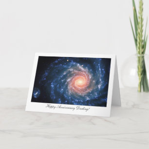 Cartão Spiral galaxy NGC 1232 - Happy Anniversay Darling