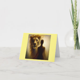 Cartão Spirit Animal Lion 2