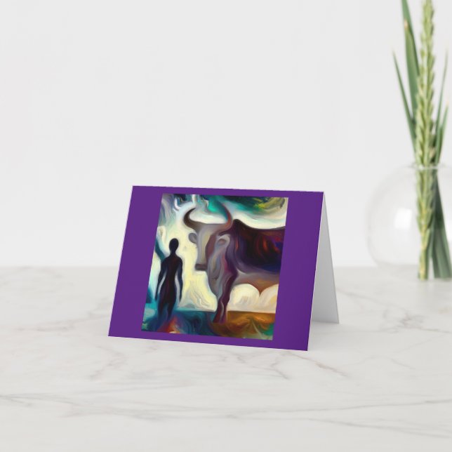 Cartão Spirit Animal Ox 3 (Frente)