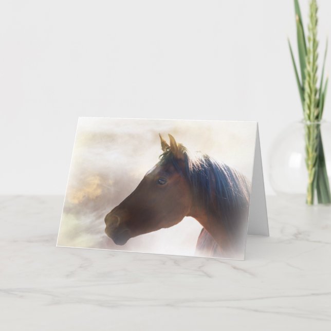 Cartão Spiritual Horse Sympathy Card (Frente)