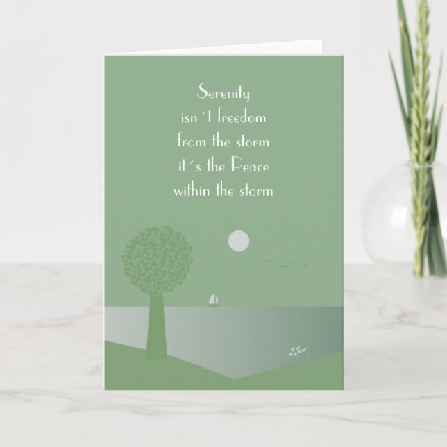 Cartão Spiritual Peace within the storm card (Frente)