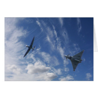 Cartão Spitfire e Typhoon