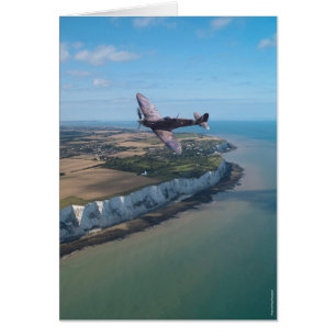 Cartão Spitfire sobre a Inglaterra