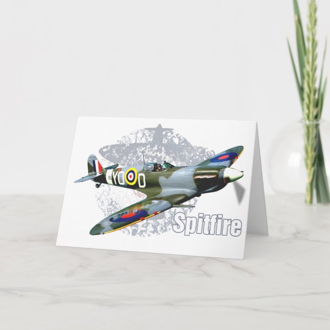 Cartão Spitfire Supermarine (Frente)