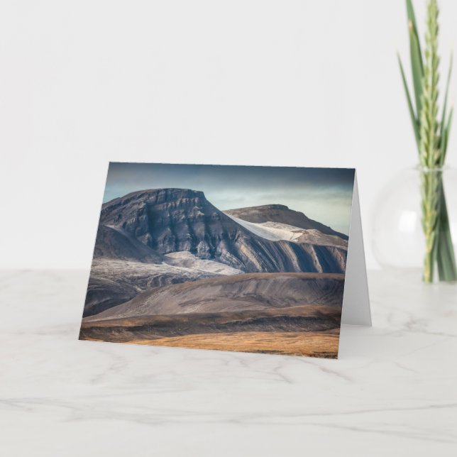 Cartão Spitsbergen Svalbard Landscape (Frente)