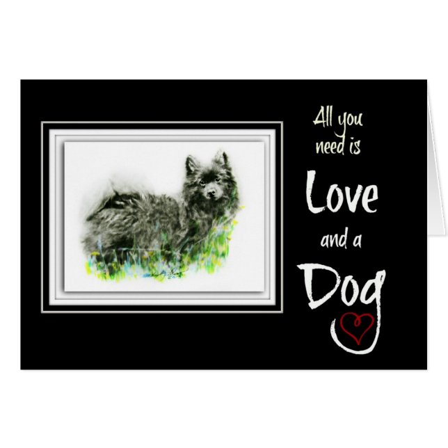 Cartão Spitz alemão (Frente Horizontal)