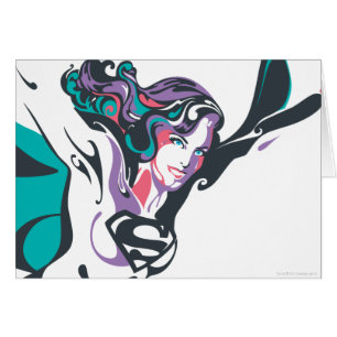 Cartão Splash de Cor da Supergirl 3