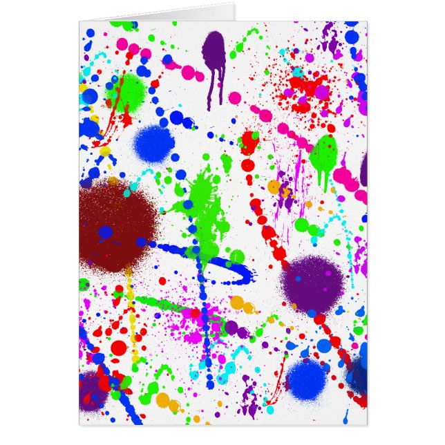 Cartão Splatter (Frente)