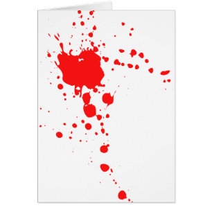 Cartão Splatter do sangue