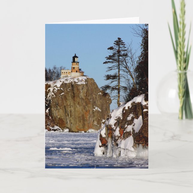 Cartão Split Rock Lighthouse Greeting Card (Frente)