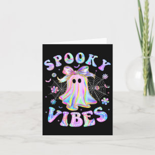Cartão Spookes Vibes Ghost Retro Halloween Boo Crew