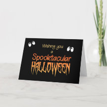 Spooktacular Halloween Card with Spooky Eyes