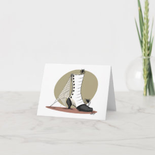 Cartão Spooky Boot Note Card