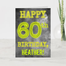Spooky Glowy Aura Olha "FELIZ 60 ANOS"