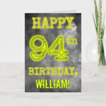 Spooky Glowy Aura Olha "FELIZ 94 ANOS"