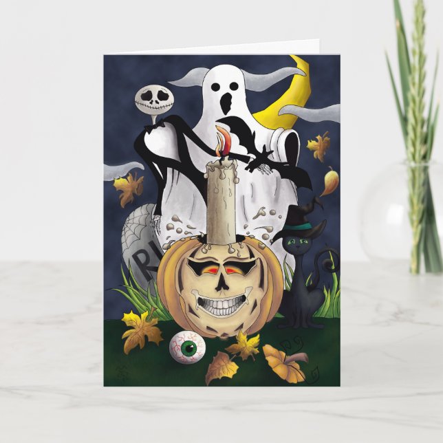 Cartão Spooky Halloween (Frente)