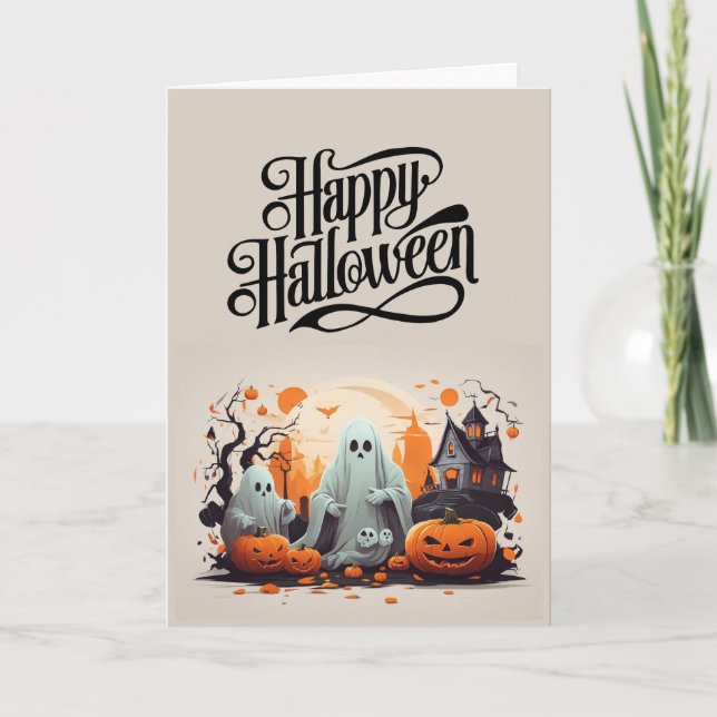 Cartão Spooky Halloween (Frente)