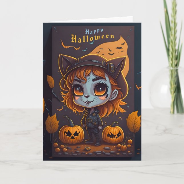 Cartão Spooky Halloween (Frente)