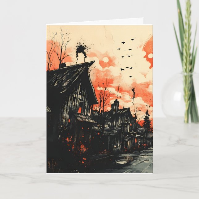 Cartão Spooky Halloween (Frente)