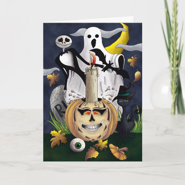 Cartão Spooky Halloween (Frente)
