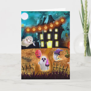 Cartão Spooky Halloween