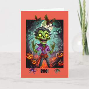 Cartão Spooky Halloween, 5" x 7" Folheto