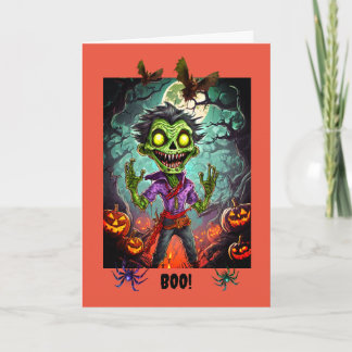 Cartão Spooky Halloween, 5" x 7" Folheto