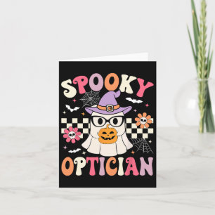 Cartão Spooky Optician Halloween Olho Médico Halloween Op