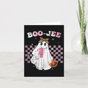 Cartão Spooky Season Cute Ghost Halloween Costume Boujee