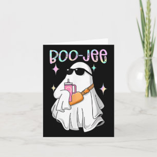 Cartão Spooky Season Cute Ghost Halloween Costume Boujee
