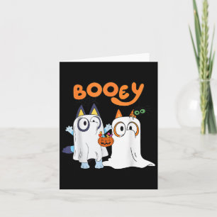 Cartão "Spooky Season Engraçado Ghost Booey Halloween Par