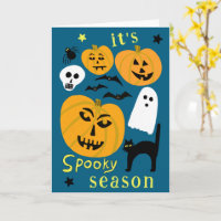 Spooky Season Pumpkins Ghost Bat HELLOWEEN