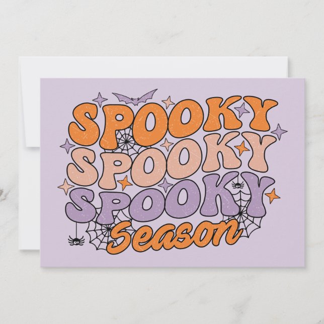Cartão Spooky Spooky Season (Frente)