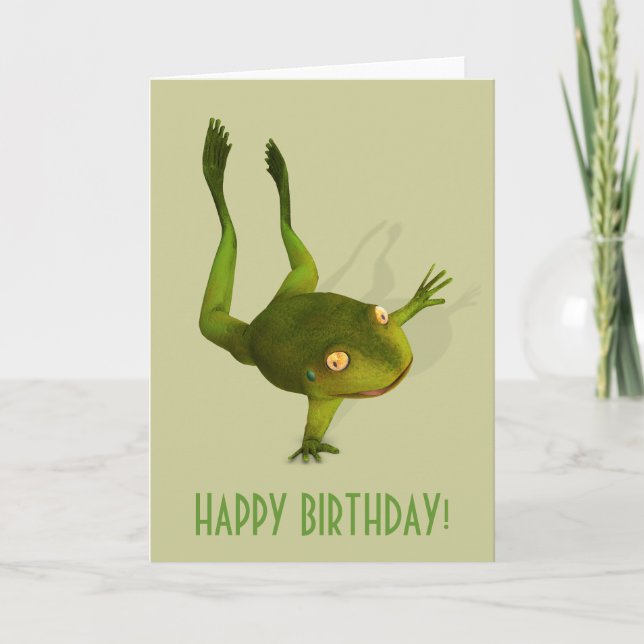 Cartão Sportive Frog (Frente)