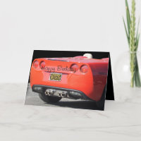 Sports Car any occasion card- customize