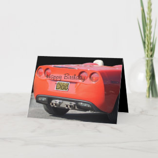 Cartão Sports Car any occasion card- customize