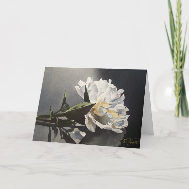 Cartão Spotlight Peony Greeting Card (Frente)