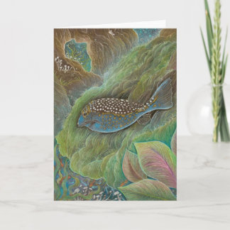 Cartão Spotted boxfish Greeting Card