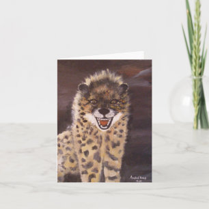 Cartão "Spotted Hyena" Vertical Notecard