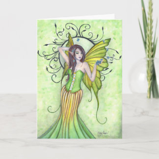 Cartão Spring Arrival Fairy Greeting Card