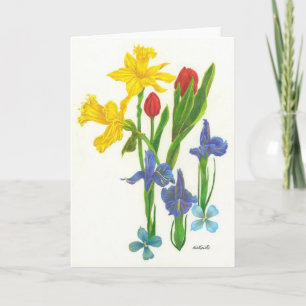 Cartão Spring Bouquet