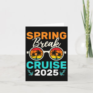 Cartão Spring Break Cruise 2025 For Family Matching Cruis