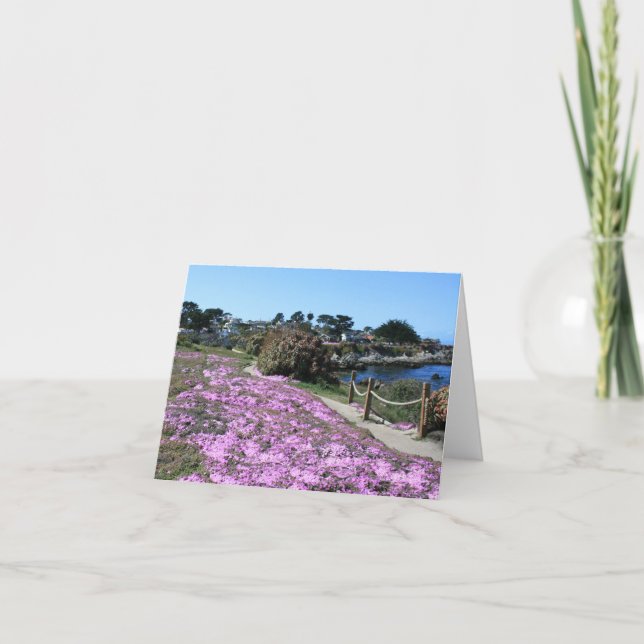 Cartão Spring Coast Line, Blank Note Card (Frente)