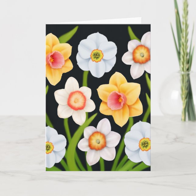 Cartão Spring Daffodils Card (Frente)