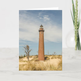 Cartão Spring day at Little Sable Point Lighthouse