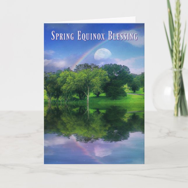 Cartão Spring Equinox Blessings Card (Frente)