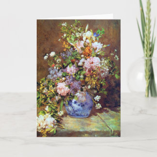 Cartão Spring Flowers by Renoir